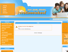 Tablet Screenshot of paradieseinkauf.de